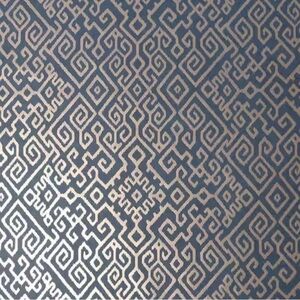 New! 1 Roll Bazaar Navy Geometric Wallpaper by Boutique, 56 sq ft